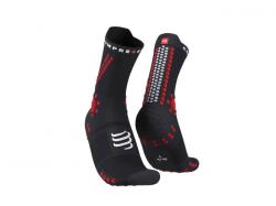 CompresSport Pro Racing Socks V4.0 Trail, fekete/piros, 42-44 méret (XU00048B_906_0T3)