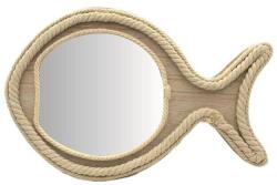 Gift Design Hal alakú tükör fonott kötélkerettel, 40x25 cm, Gift Design (GDKOOP48599)