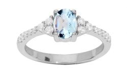 Brilio Silver Bájos ezüst gyűrű topázzal Mystic Stone SRC0203TZ 50 mm