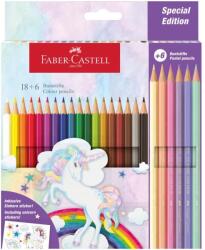 Faber-Castell színes ceruza készlet, Unicorns, 18 + 6 szín/készlet (FC111221)