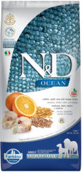 N&D Ocean 2x12kg N&D Ocean egészséges gabona Adult Medium/Maxi tőkehal & narancs száraz kutyatáp