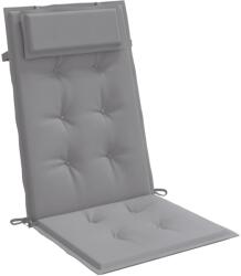 vidaXL Magas háttámla párnakészlet 4 db vidaXL, szürke, Oxford szövet, 120 x 50 x 3 cm, 2, 15 Kg (361878)