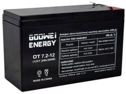 Goowei Energy Karbantartásmentes ólomakkumulátor OT7.2-12, 12 V, 7, 2 Ah (OT7.2-12)
