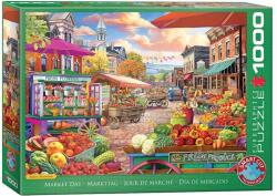 EUROGRAPHICS 1000 db-os puzzle - Main Street Market Day (6000-5860) (6000-5860)