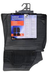 COMPASS Covoare de cauciuc UNI B - set de 4 buc, negru (04234) - kokiskashop