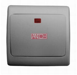 Anco Olympic 1 pólusú kapcsoló jelzőfénnyel antracit (321053)