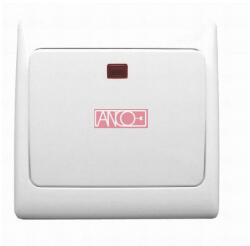 Anco Olympic 1 pólusú kapcsoló jelzőfénnyel fehér (321052)