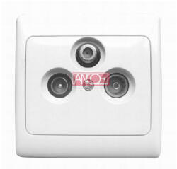 Anco Olympic SAT antennacsatlakozó aljzat fehér (321077)