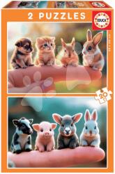 Educa Puzzle Baby Animals Educa 2x20 piese de la 3 ani (EDU20221) Puzzle