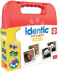 Educa Pexeso în valiză Identic Memo Game Animals Educa joc de memorie 72 cărți de la 6 ani (EDU20317)