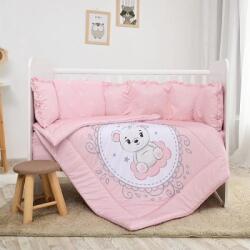 Lorelli 5 részes ágynemű garnitúra - Little Bear Pink (3800166106670)