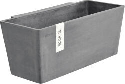 Ecopots Jardinieră Ecopots Manhatten Wall plastic 35x17, 4x15 cm gri (MH.35.GR)