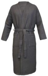 Homelevel Unisex Waffle Pique Fürdőköpeny - 6XL - Szürke