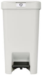 Brabantia Coș cu pedală Brabantia StepUp 1008480, 16 L, Materiale ecologice, Deschidere mare, Gri deschis (1008480) Cos de gunoi