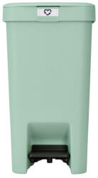 Brabantia Coș cu pedală Brabantia StepUp 1008481, 16 L, Materiale ecologice, Deschidere mare, Verde deschis (1008481) Cos de gunoi