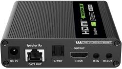 Techly 109849 HDMI Extender UTP kábelen 70m - Fekete (Vevő egység) (109849)