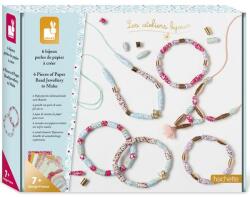 Janod Atelier Set Fabricare Bijuterii Mărgele de Hârtie 6 buc de la 7 ani (J07934)