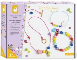 Janod Atelier Set creativ Fabricare bijuterii Curcubeu 3 buc de la 6 ani (J07936)