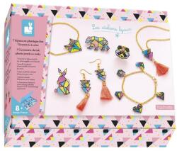 Janod Atelier Set creativ Fabricare bijuterii Geometrix 7 buc de la 8 ani (J07996)