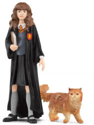 Schleich Schleich, Harry Potter, Hermione Granger si Crookshanks, set, 42635 Figurina