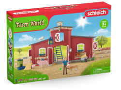Schleich Schleich, Farm World, Grajd mare cu animale si accesorii, set, 42606 Figurina