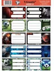 T-Creativ T-Creativ: Sport mintás füzetcímke - 10 db