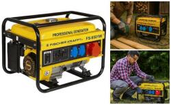  FISCHER KRAFT Erős 9500W benzines áramfejlesztő