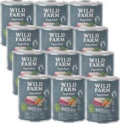  Wild Farm WILD FARM Superfood Duck (Kacsa quinoával, sárgarépával és fűszernövényekkel) 12x800g Gabonamentes kutyatáp