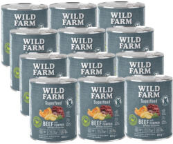  Wild Farm WILD FARM Superfood Beef (Marhahús tökkel, burgonyával és petrezselyemmel) 12x800g gabonamentes kutyatáp