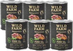  Wild Farm WILD FARM Monoprotein Sertéshús 6x800g hipoallergén kutyatáp