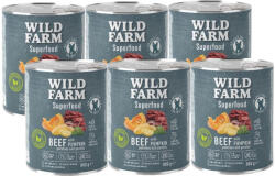  Wild Farm WILD FARM Superfood Beef (Marhahús tökkel, burgonyával és petrezselyemmel) 6x800g gabonamentes kutyatáp