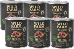  Wild Farm WILD FARM Monoprotein Marhahús 6x800g hipoallergén kutyatáp