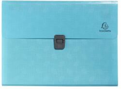 Exacompta Harmonikamappa, A4, PP, 13 rekeszes, EXACOMPTA "PopNCo", ciánkék 55299E (55299E)