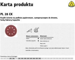 Klingspor K. Krążek 125 PL28CK 150 NYITOTT GLS5 (270702) (270702)