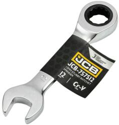 JCB 12 Mm-es Csillag-villáskulcs Racsnis Rövid Acél Cr-v Jcb (jcb-757s12) (jcb-757s12)