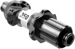 DT Swiss 350 Road Straightpull hátsó kerékagy, 24H, tárcsafékes (CenterLock), átütőtengelyes (12x142 mm), Shimano HG Road 11s kazettával, 229g, fekete