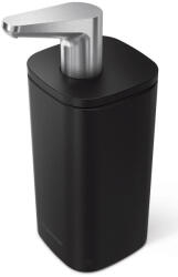 simplehuman Dozator de săpun și dezinfectant Pulse - 295 ml, oțel negru mat