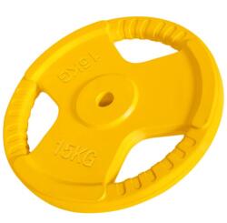 Gorilla Sports Öntöttvas súlytárcsa gumírozott 15 kg (100613-00009-0020) - kokiskashop Súlytárcsa