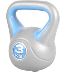 Gorilla Sports Kettlebell súlyzó vinil 3 kg türkiz (100345-00006-0008) - kokiskashop