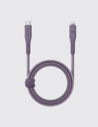 Energea Flow C94 USB-C apa - Lightning apa 2.0 Adat és töltő kábel 1.5m - Lila (CBL-FLCL-PUR150M) (CBL-FLCL-PUR150M)