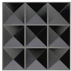 ANRO Wall - Pyramids Piramisok 3D műanyag falburkolat, 50x50 cm - fekete falpanel (D004 Black)