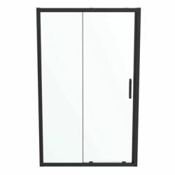 Ideal Standard Connect zuhanyzó tolóajtó, kétrészes, 1200 mm, fekete, tiszta üveg (IS-K9277V3)