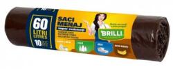 Brilli Saci Menaj 60L Maro, Colectare Selectiva - Resturi Menajere, 10buc