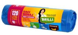 Brilli Saci Menaj 120L Albastri, Colectare Selectiva - Hartie, 10buc