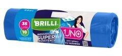  Brilli Saci Menaj 35L Albastri, Colectare Selectiva - Hartie, 15buc