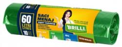 Brilli Saci Menaj 60L Verzi, Colectare Selectiva - Sticla, 10buc