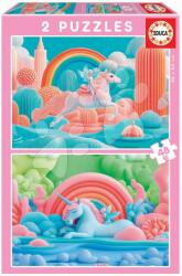Educa Puzzle Magic Unicorns Educa 2x48 darabos (20223)