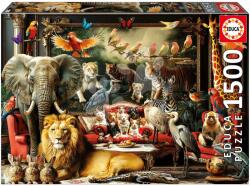Educa Puzzle The Animal Mansion Educa 1500 darabos és Fix ragasztó (20245)