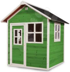 EXIT Toys Házikó cédrusból Loft 100 Green Exit Toys vízhatlan tetővel zöld (ET50010200)