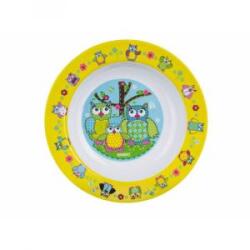 BANQUET Tányér mély 20 cm műanyag bagoly mintával 12840159 Kifutó termék! (12840159)